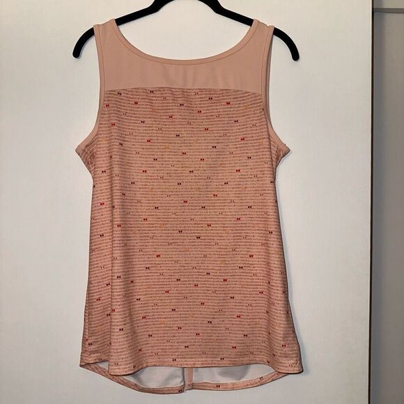 Columbia Women’s Pink Pattern Back Cutout Tank Top Size Small - Picture 1 of 8